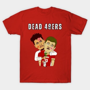 BROCK PURDY 49ERS VS PATRICK MAHOMES  CHIEFS T-Shirt